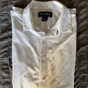 Mizzen+Main Textured White Dress Shirt
